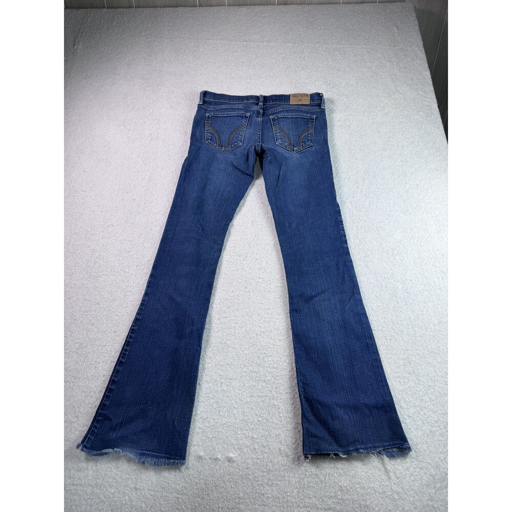 Hollister Women’s Skinny Flare Jeans in Dark Blue Wash